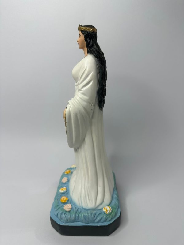 Imagem Iemanjá com vestido branco 23cm