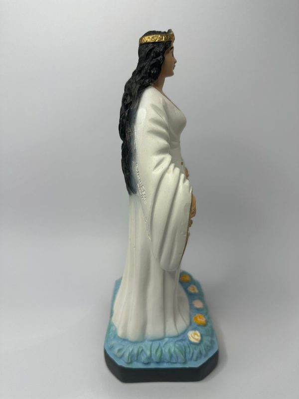 Imagem Iemanjá com vestido branco 23cm