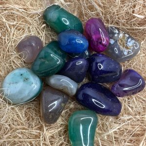 Tumbled Colored Agate Crystal