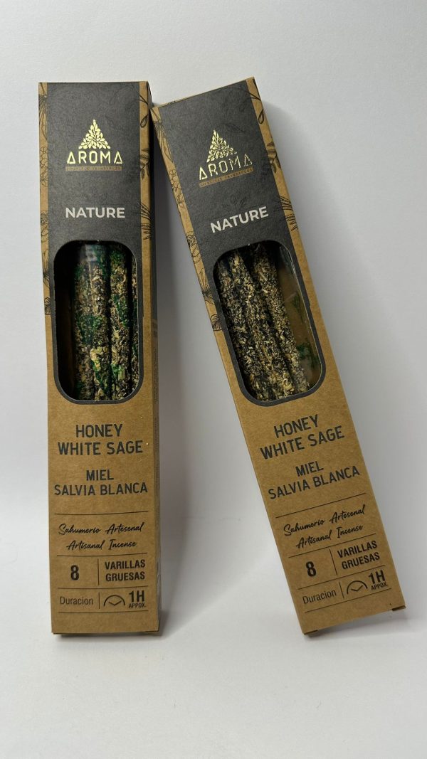 Organic Natural Honey and White Sage Incense