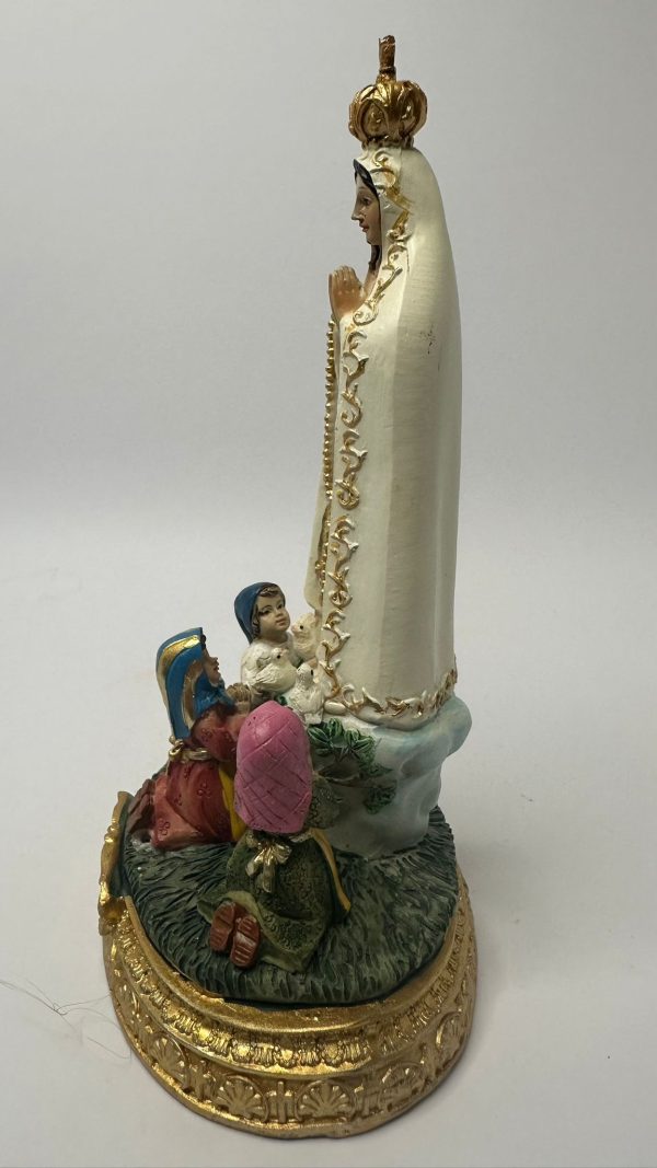 Imagem Nossa Senhora de Fátima com Pastorinhos 16cm