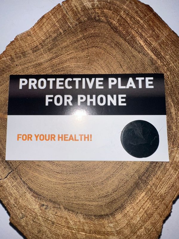 Placa adesiva de Shungite para telemóvel