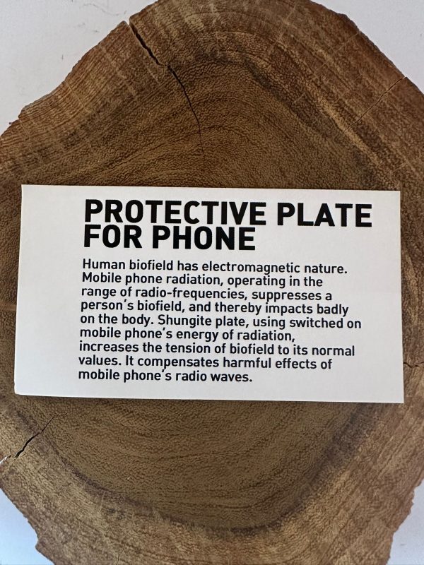 Placa adesiva de Shungite para telemóvel
