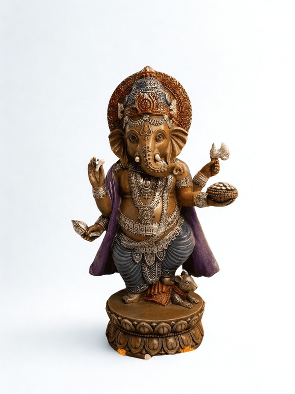 Resin Ganesha 15.5x10.5x27cm