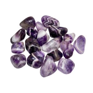 Pedras Brasileiras Pequenas - Ametista Chevron Polida (2-3cm)